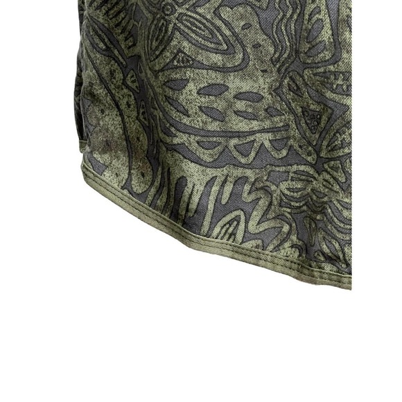 𝅺wilfred‎ Artizia Dress Olive Green Tropical Print Open Back Size 2 - Picture 7 of 11